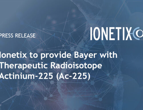 Ionetix to provide Bayer with Therapeutic Radioisotope Actinium-225 (Ac-225)