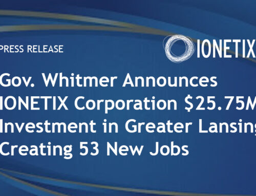 Gov. Whitmer Announces IONETIX Corporation $25.75M Investment in Greater Lansing, Creating 53 New Jobs